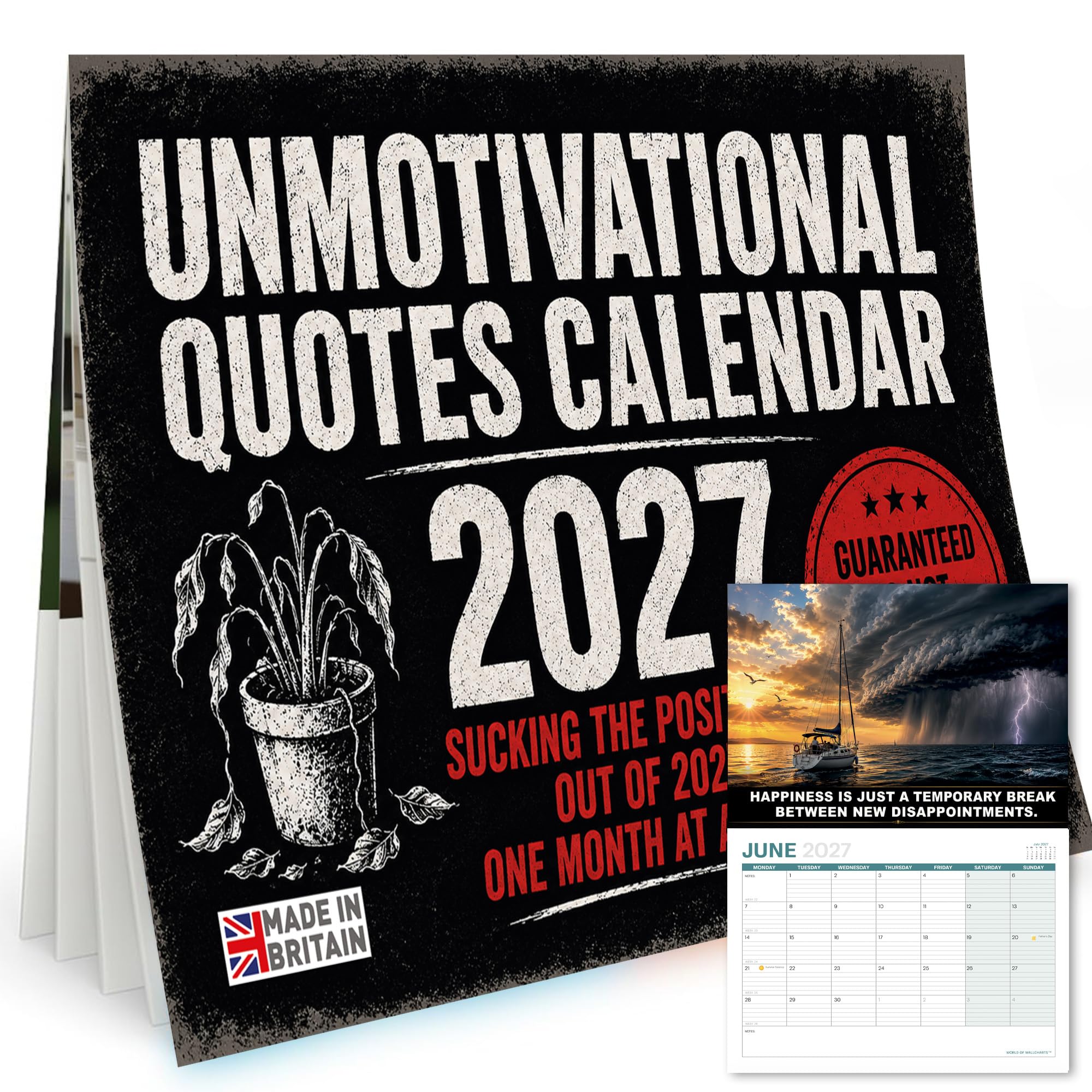 Funny 2027 Calendar Novelty Wall Calendar - Secret Santa Gift