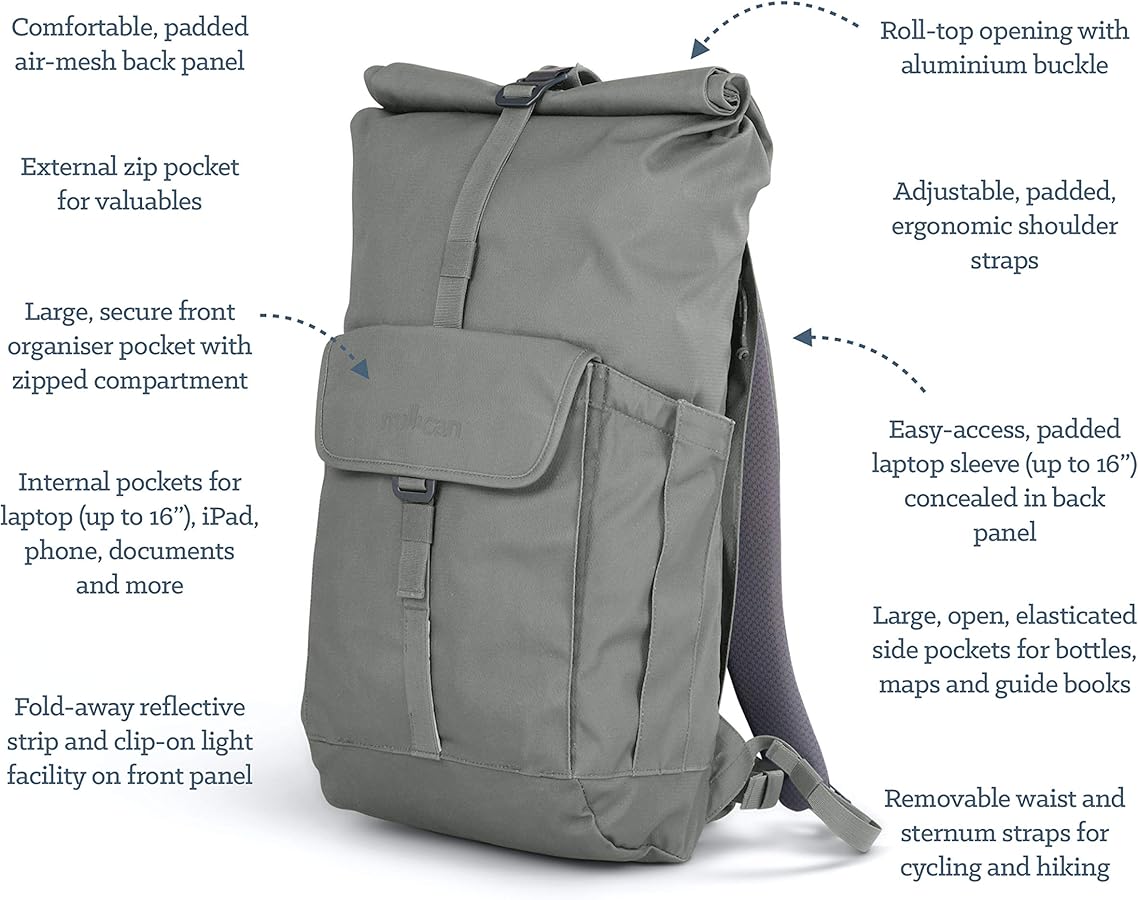 Amazon | [ミリカン] リュック Smith The Roll Pack 25L 防水仕様 A4