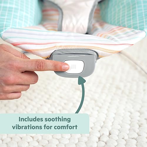 Miniatura 7 de Bright Starts Disney Baby Winnie The Pooh Hunny Hues Bouncer con vibraciones relajantes, unisex, recién nacido +