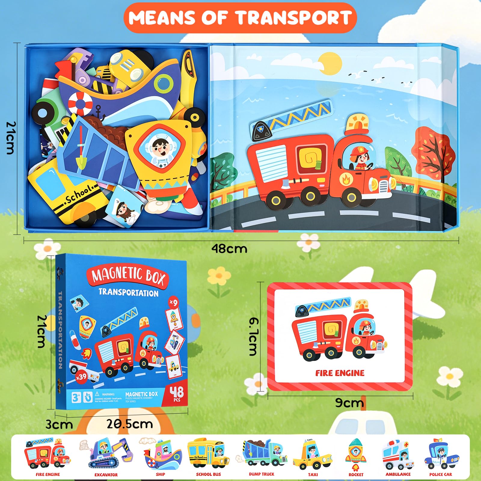 BBLIKE Puzzle dla dzieci magnes puzzle