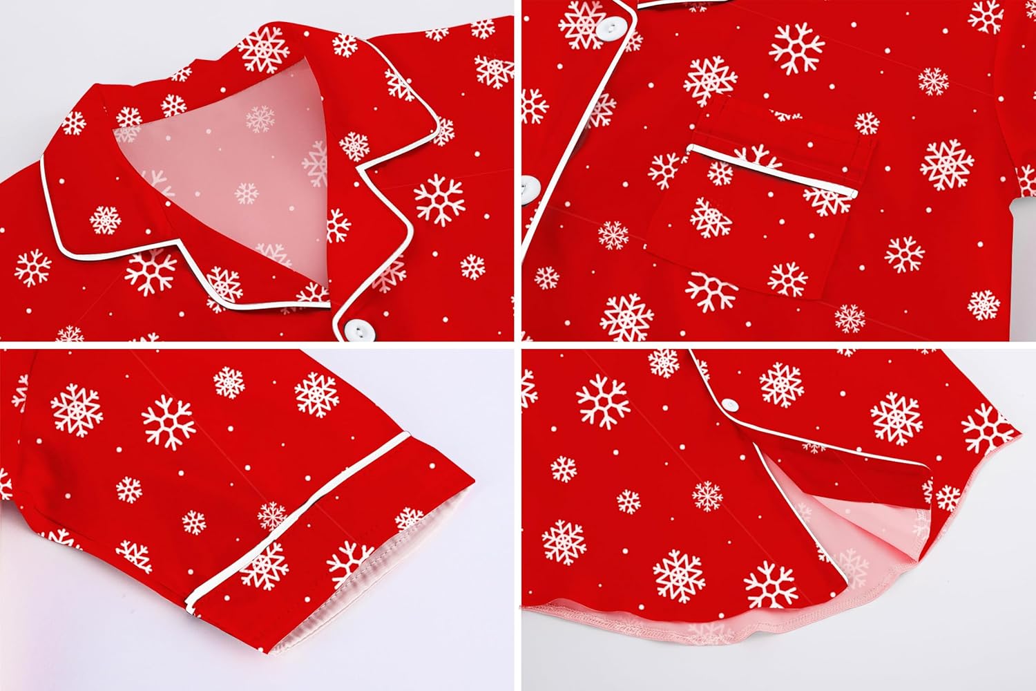 Schbbbta Girls & Women Silk Nightgown, Short Sleeve Button Down Satin Nightshirt Pajama House Dress, 3 Years- Women 2XL - Image 6