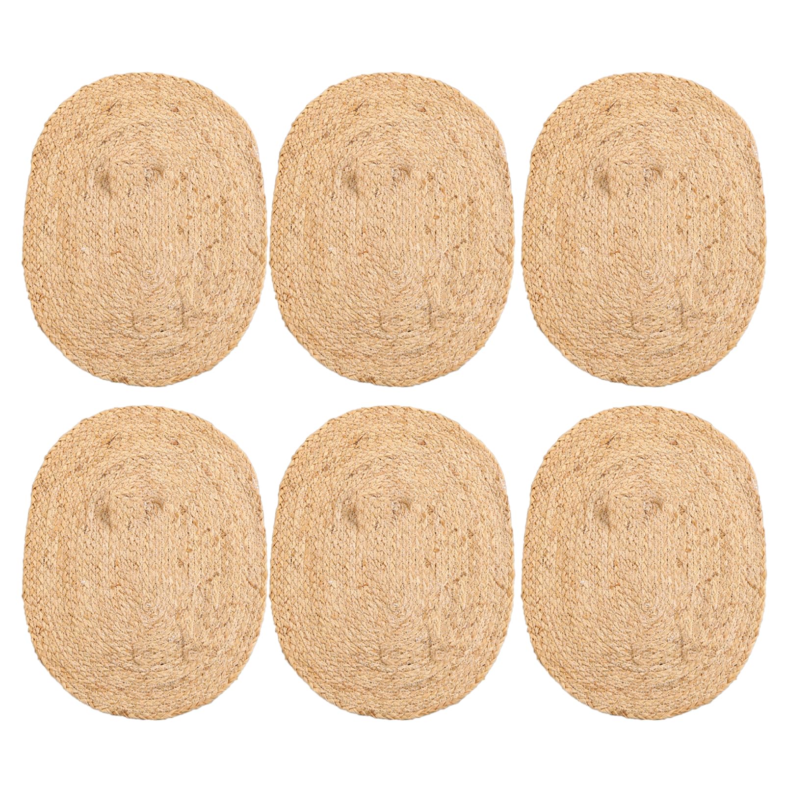 6Pcs Japanese Styles Place Mats Decorative Handwoven Placemat Table Mats Decorations for Outdoor Parties Wicker Placemats Set