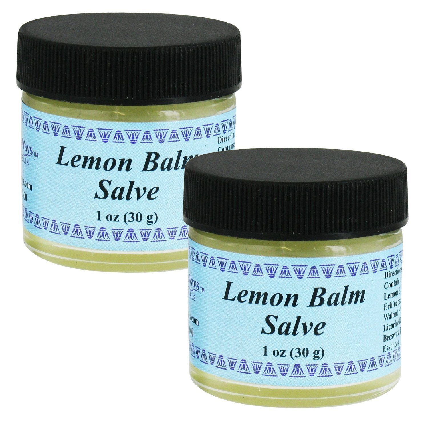 WiseWays Herbal Natural Skin Care Lemon Balm Salve, 1 Ounce, 2 Pack