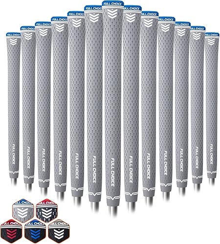 Miniatura 15 de 13 Pack Golf Grips, Durable Rubber Grip for Clubs, Anti-Slip “+” Texture & Zipper Back Design, Grips Only or Grips & Regripping Kit