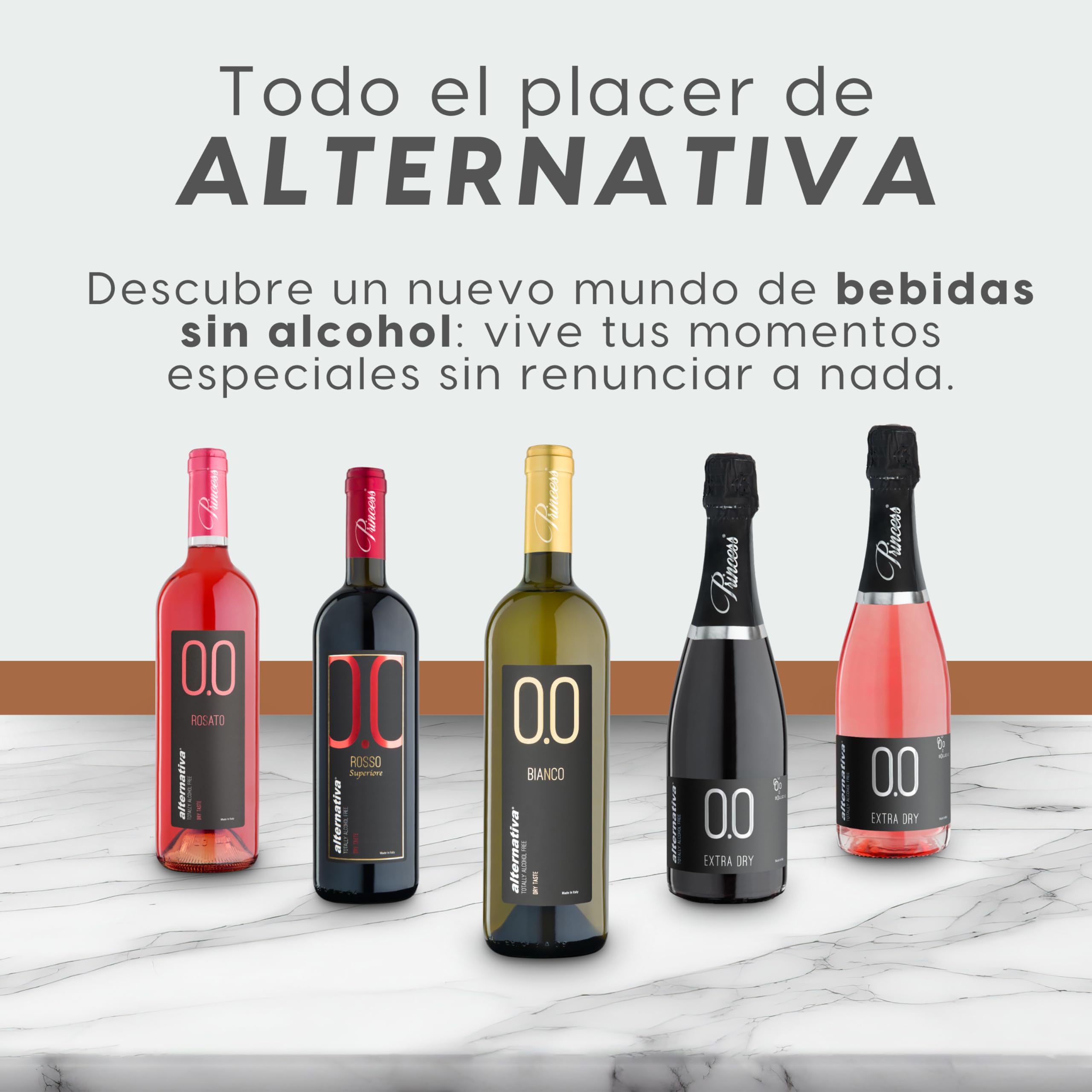 ALTERNATIVA Bag in Box 5L Blanco Seco Sin Alcohol 0,0% - Made in Italy | Bebida Desalcoholizada Premium Ideal para Celebraciones, Regalos y Momentos Especiales