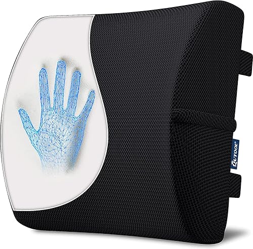 Miniatura 2 de QUTOOL Almohada de apoyo lumbar y cojín de asiento de gel