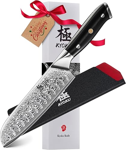 Miniatura 13 de KYOKU Cuchillo Mondador - 3.5" - Serie Shogun - Hoja de Damasco con Núcleo de Acero VG10 Estilo Japonés - con Funda y Estuche