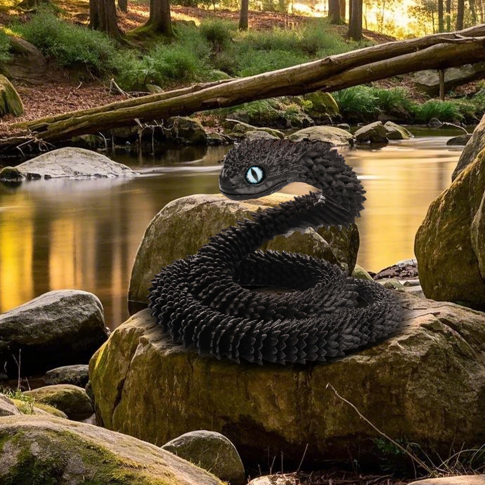 Joycabin 3D Printed Animals, 3D Printed Snake Fidget Toy, Articular Mobility 3D Printed Animal - Image 4