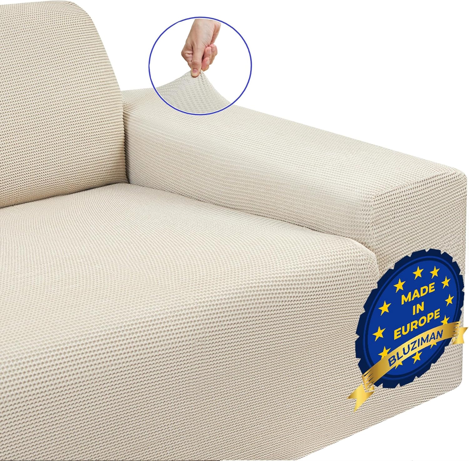 BLUZIMAN® Premium Sofa Cover, Super Elastic Sofa Cover Made in Spain