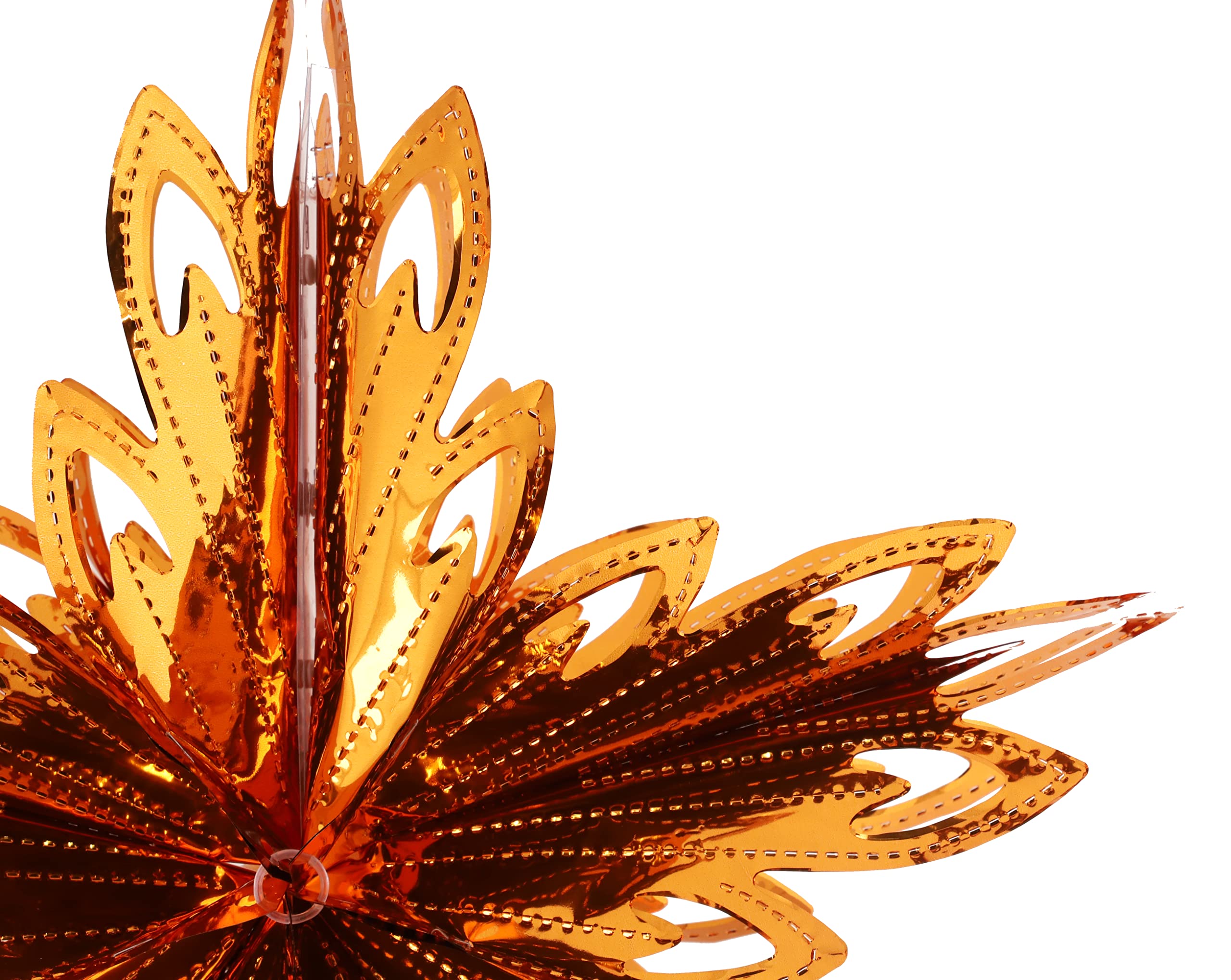 Christmas Concepts® 16” (1.3ft) Large Foil 3D Star Hanging Decoration - Christmas Trimming (Copper), 16" - Image 4