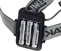 Vista 5 de Wakeman Outdoors - Linterna frontal LED resistente al agua, manos libres con 160 lúmenes y 2 SMD (rojo)