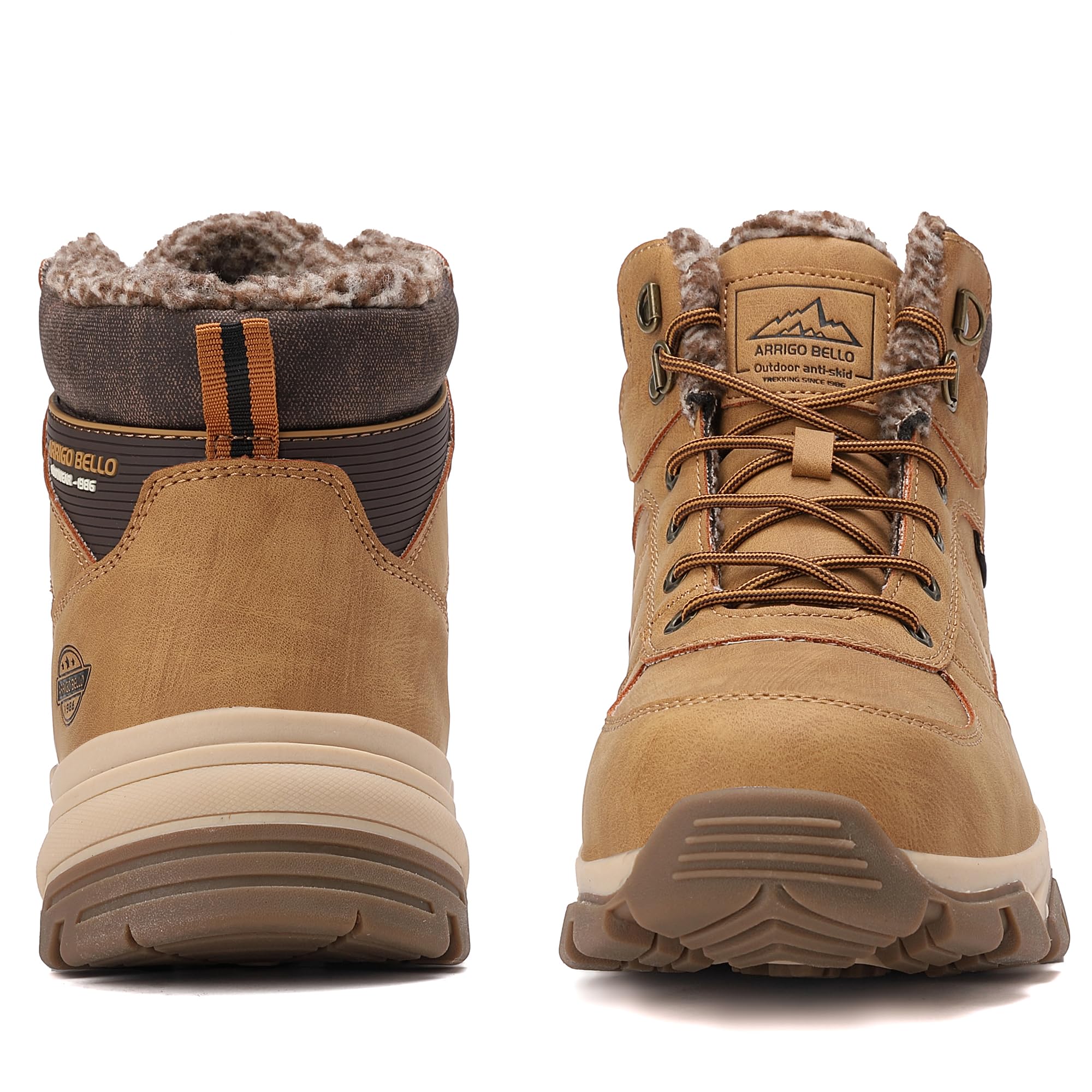 ARRIGO BELLO Stivali Uomo Invernali Scarpe Invernale Scarponcini Neve Stivaletti Antiskid Caldo Trekking Montagna Boots Taglia 41-46