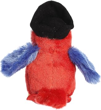 Aurora Adorable ShoulderkinsTM Swashbuckler ParrotTM Stuffed Animal - Fun Buddy that Can Go Everywhere with You - Perfect for Kids 3+ Years and Costumes - Red 4 Inches