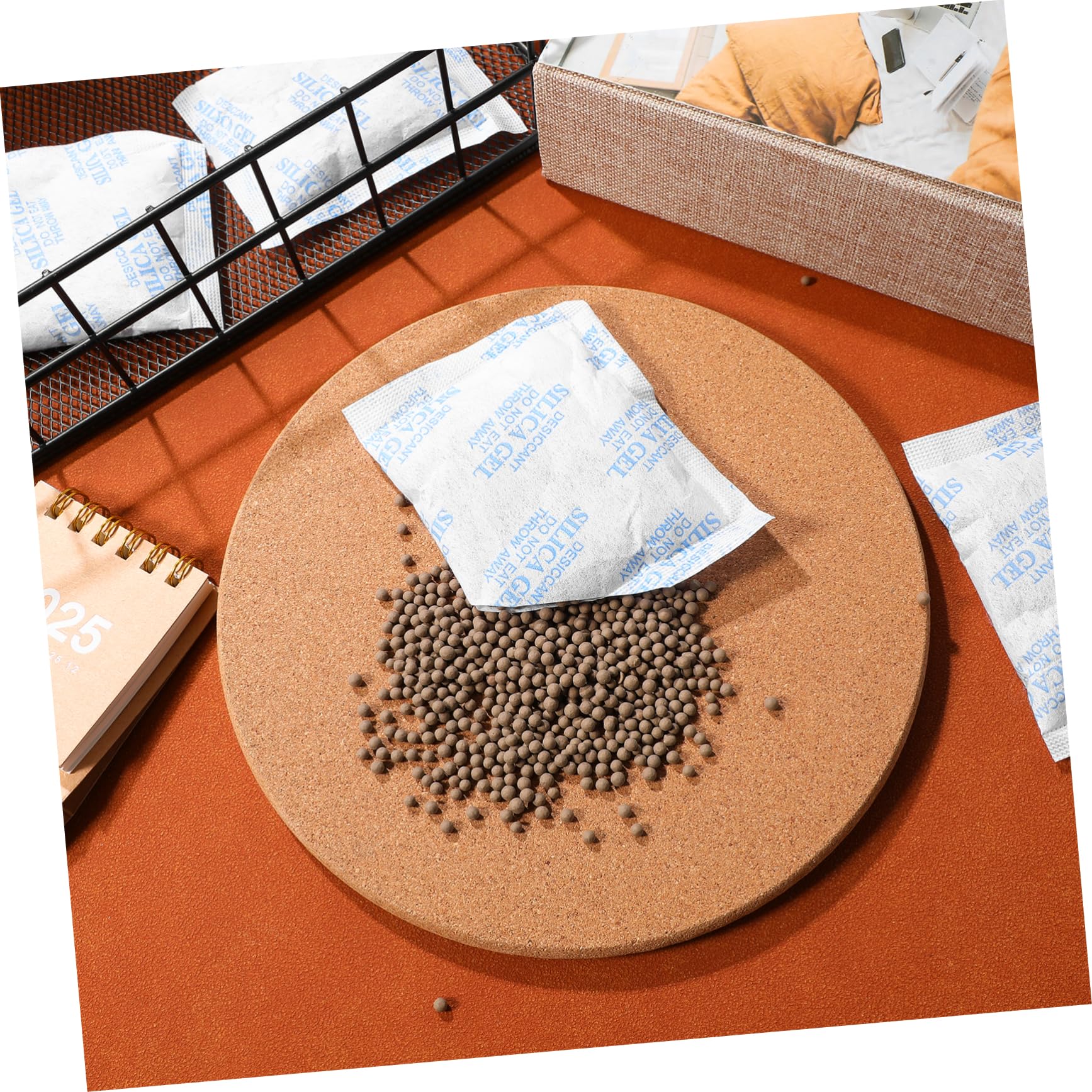 Paquetes Desecantes para Almacenamiento 30 Uds 50g de Tejido No Tejido | Paquetes de Sílice para Almacenamiento, Alta Absorción de Humedad, para Alimentos y Ropa en Cajones