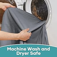 Vista 18 de OhGeni Protector de colchón 100% impermeable, sábana bajera con bolsillos profundos, material suave transpirable sin ruido de alta calidad, funda