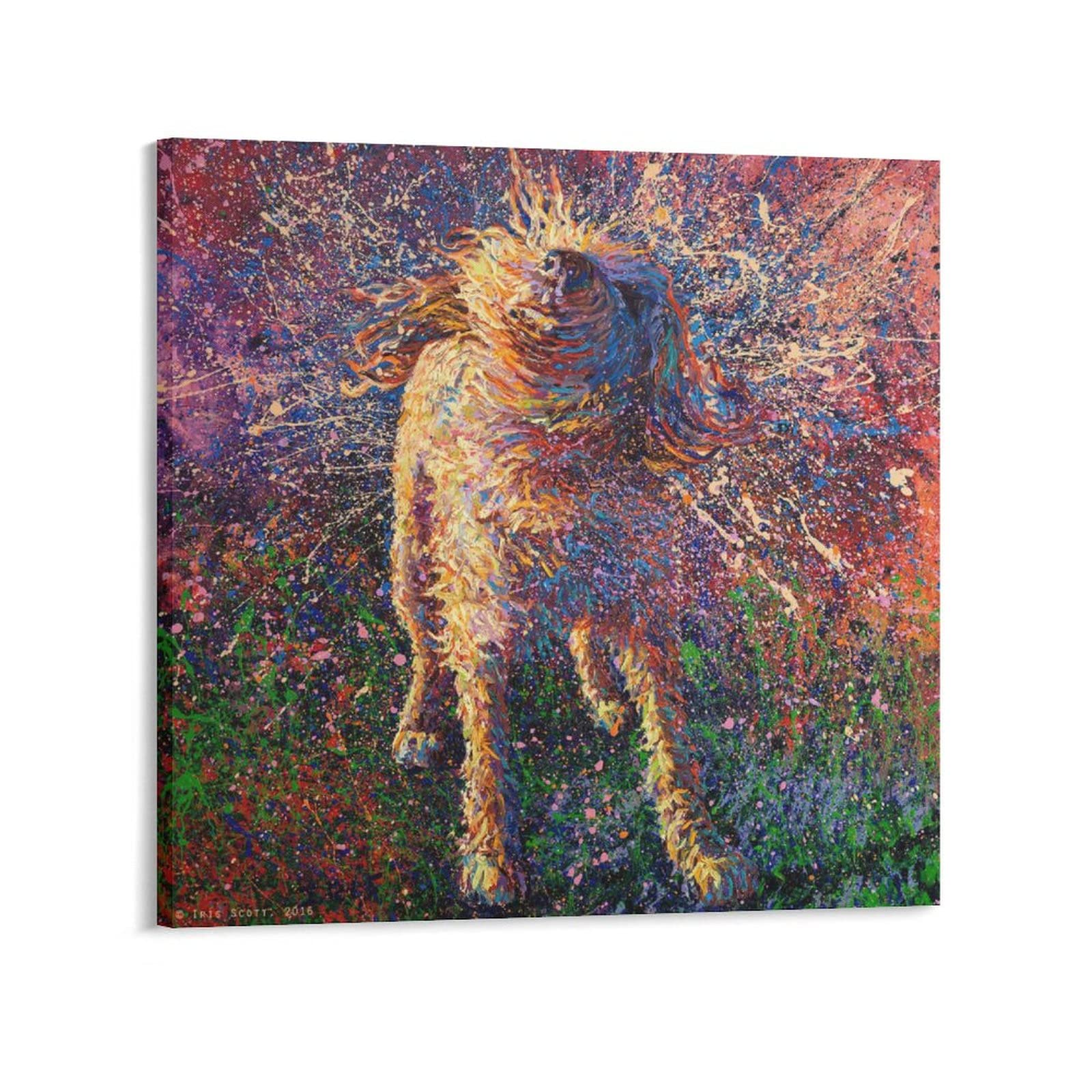 Póster de Pintura Cuadro por Iris Scott para Pared, Decoracion Habitacion, Póster de Decoración del Hogar, Lienzo de 70 x 70 cm