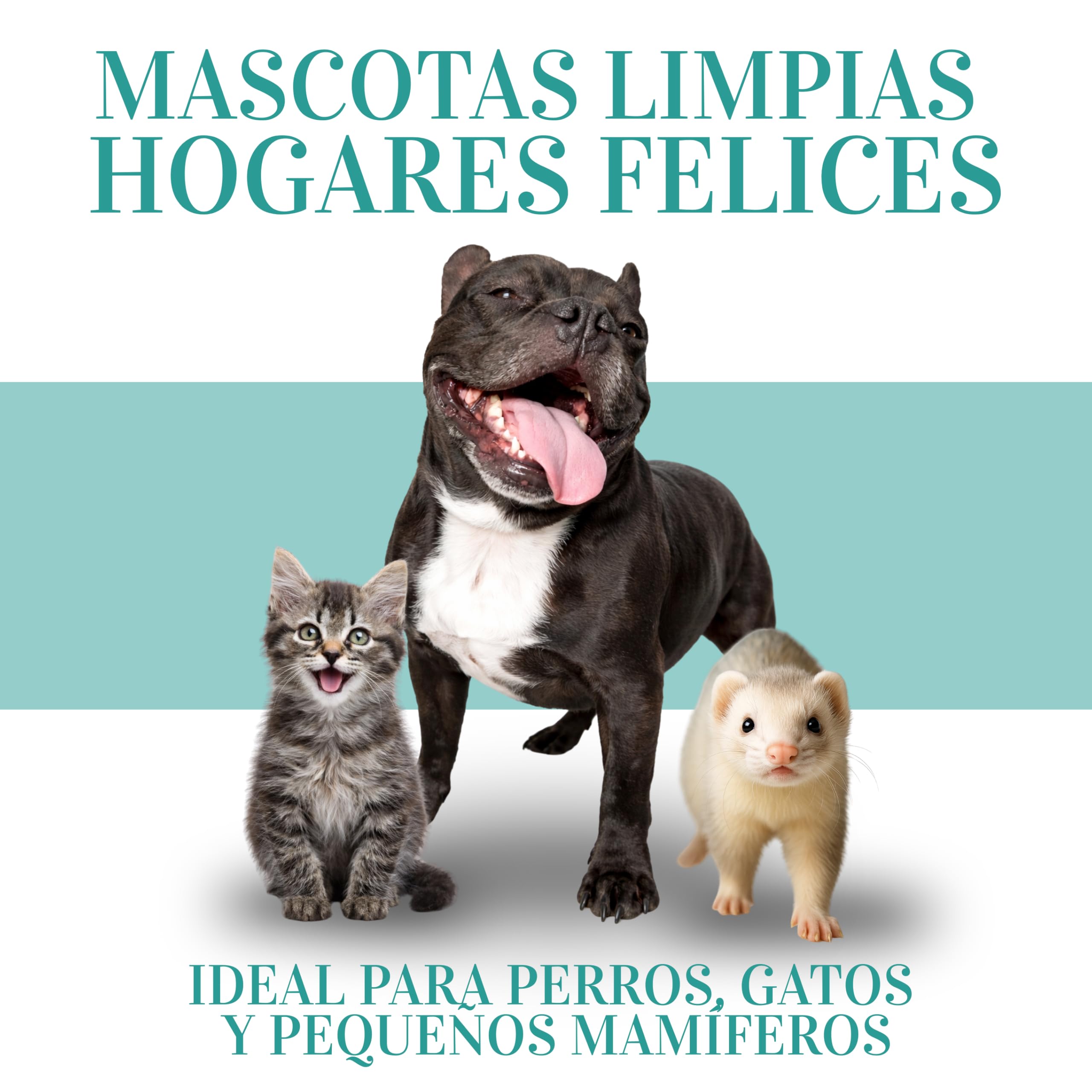 Kit de Higiene para Perros y Gatos 7 en 1 | Limpieza Completa de Ojos, Oídos, Patas y Dientes | Productos Naturales sin Alcohol | Incluye Toalla de Microfibra | Ahorra tiempo y dinero con un único kit que reúne 7 productos esenciales para la higiene diari
