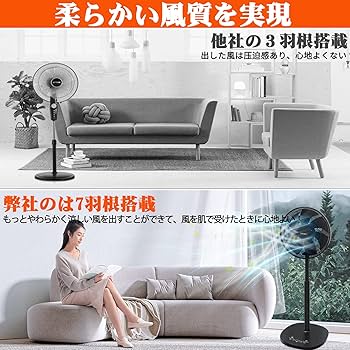 Amazon.co.jp: 扇風機 リビング DCモーター リビング扇風機 静音