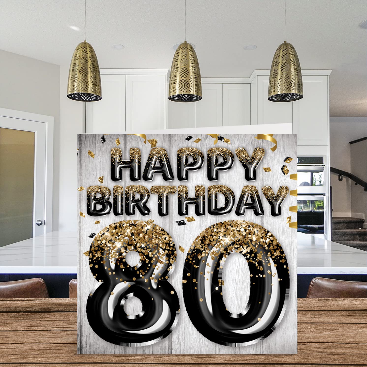 80th Birthday Invitation, Navy Blue Birthday Invitation Template For Men, Digital Grandad's Birthday Card, Printable Invite Canva, Abra 95