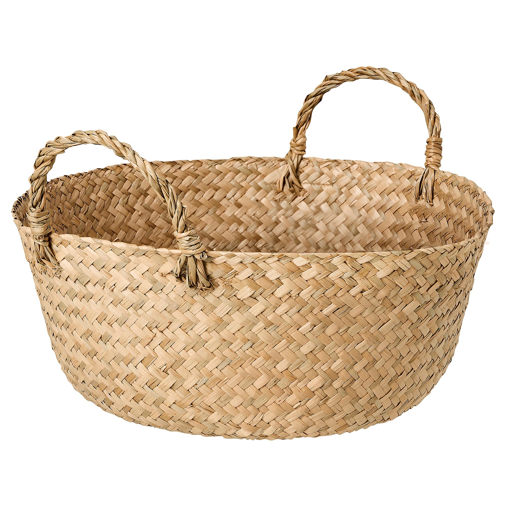 Panier SANDJORD en carex 30x14 cm pour rangement naturel de la maison