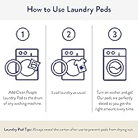 Vista 6 de The Clean People Cápsulas de detergente para ropa hipoalergénicas, ultra concentradas, embalaje reciclable, combate las manchas, lavanda, paquete