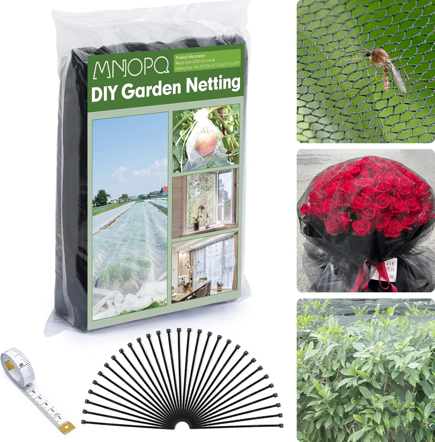 Garden Netting, Insect Bird Netting for Vegetable Plants