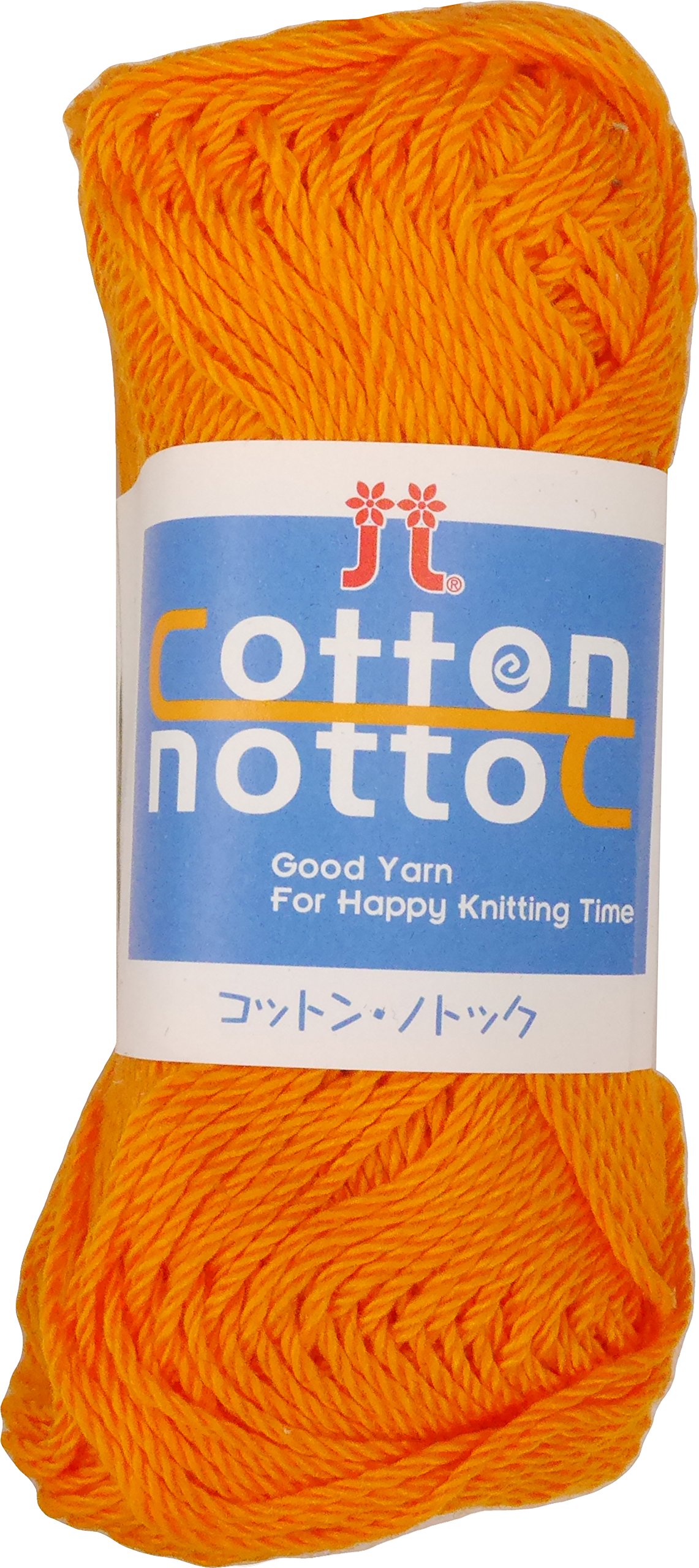 Hamanaka 0011 Cotton Notok Yarn, Thick, Col. 11, Orange, 0.9 oz