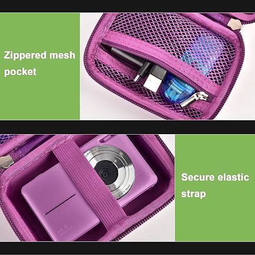 Miniatura 85 de Funda compatible con cámara digital VAHOIALD FHD 1080P/para CAMKORY Digital Point and Shoot/para KODAK PIXPRO FZ45-BK 16MP Vlogging/para Verde