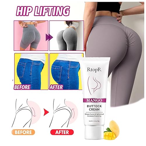 Miniatura 2 de Paquete de 2 cremas de mejora de glúteos sexy para nalgas más grandes crema de masaje reafirmante y levantamiento de cadera de mango que funciona