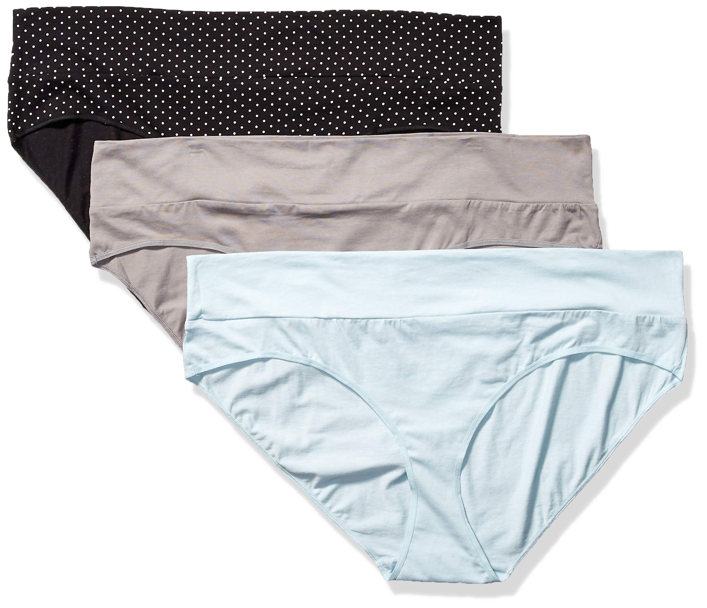 Motherhood MaternityWomen's Maternity Plus-Size 3 Pack Fold Over Brief Panties