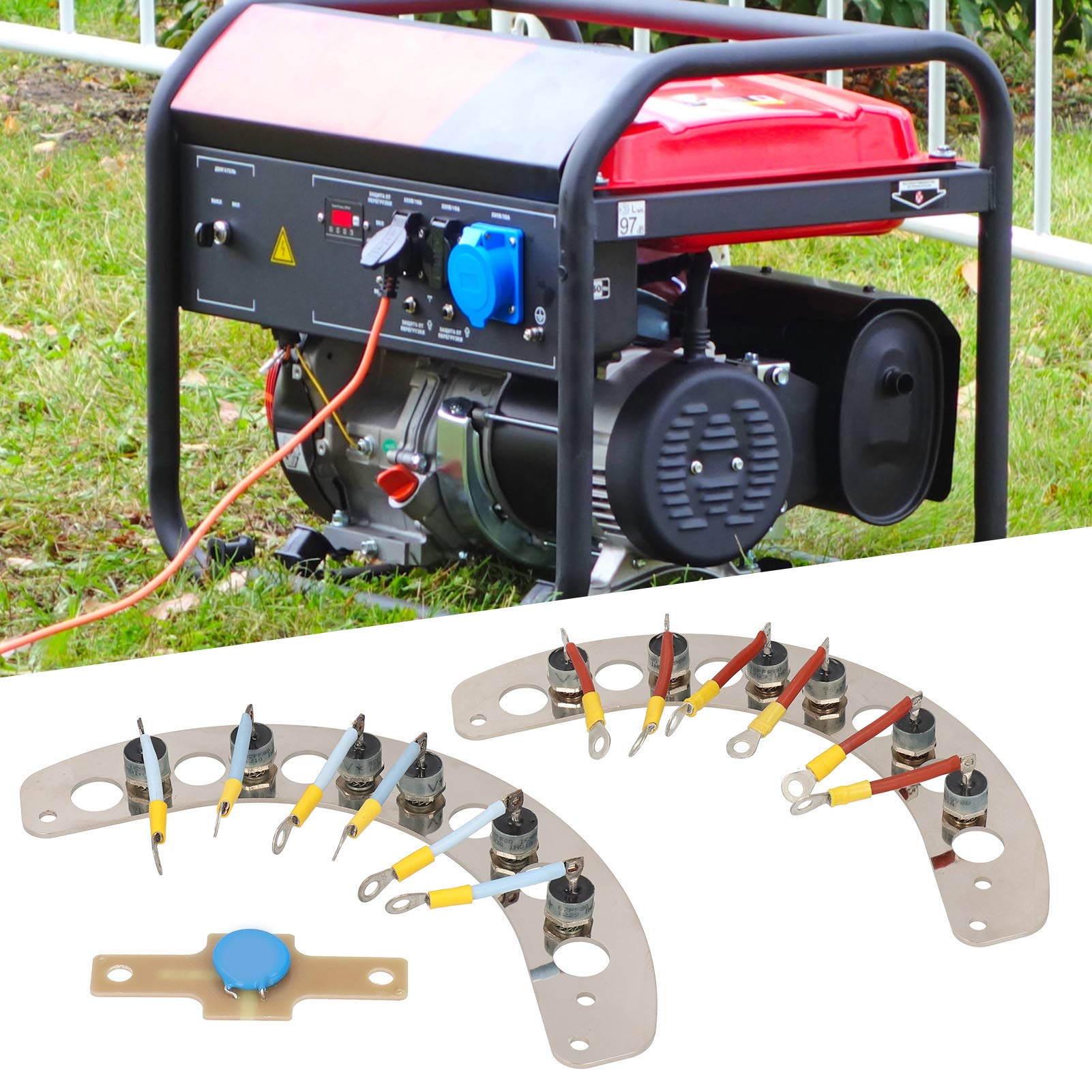 aqxreight Dioden Gleichrichter Iron Commutation Modul Geeignet für LSA49.1 Leroy Somer Generator Accessoires