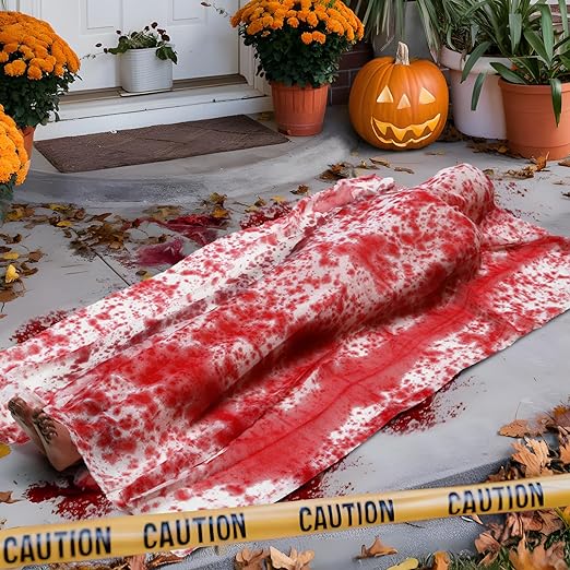 Amazon.com: Halloween Decor – 5FT Bloody Corpse Prop, Lifesize Scary ...
