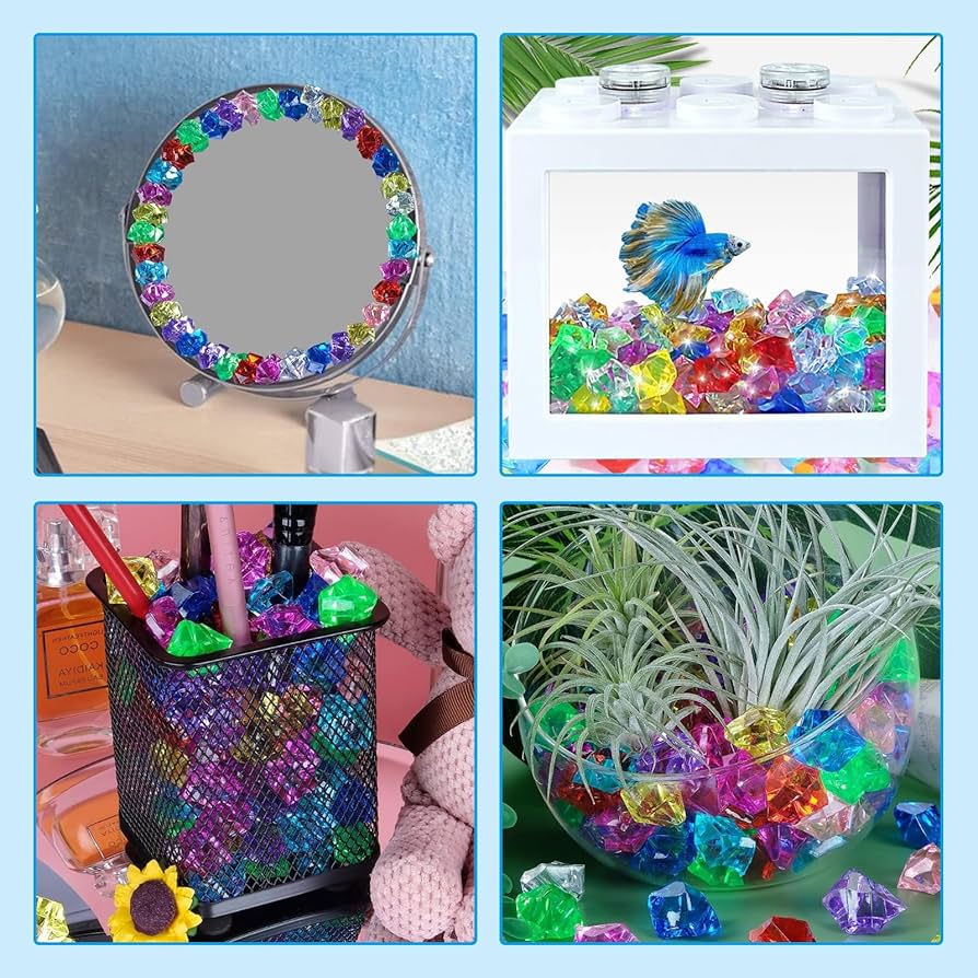 Amazon.co.jp: Doyime カラー宝石 宝石おもちゃ 200個セット