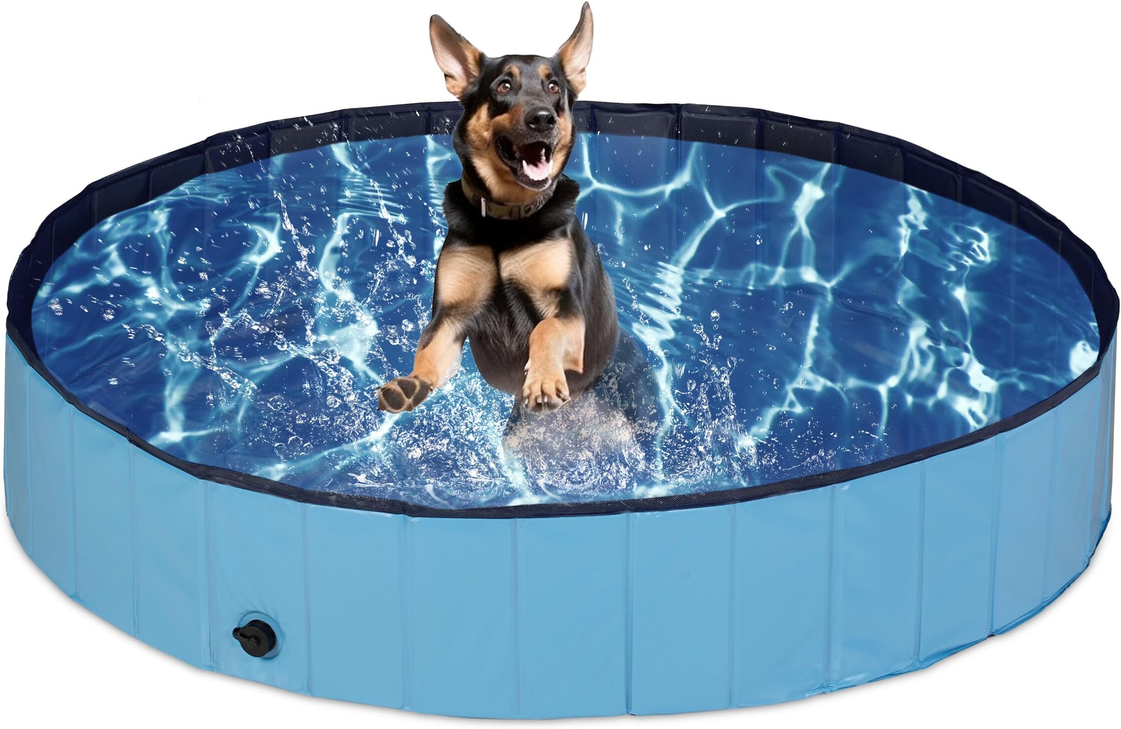 Hundepool 120cm - Faltbares Planschbecken Mit Rutschfestem Boden