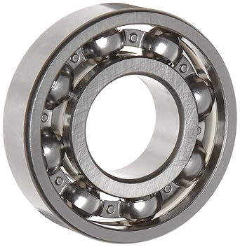 WJB 6309 Deep Groove Ball Bearing, Open, Metric, 45mm ID, 100mm OD, 25mm Width, 11900lbf Dynamic Load Capacity, 7200lbf Static Load Capacity