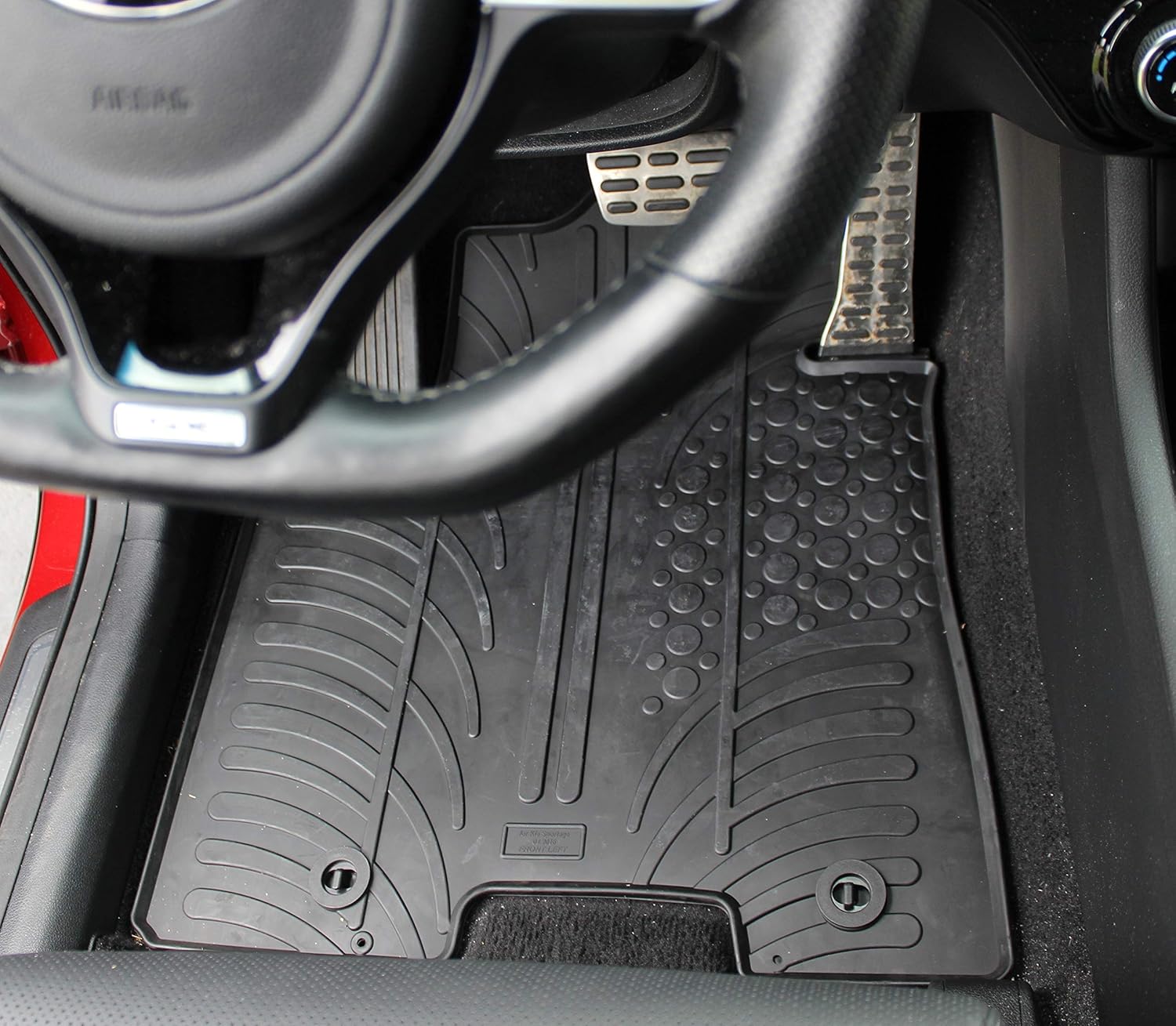 Gledring USA Custom Fit All-Weather Rubber Floor mats Compatible with Kia Soul 2010-2013, No Trimming Required, Tailored Custom Fit, Protects from Rain, Mud & Snow.