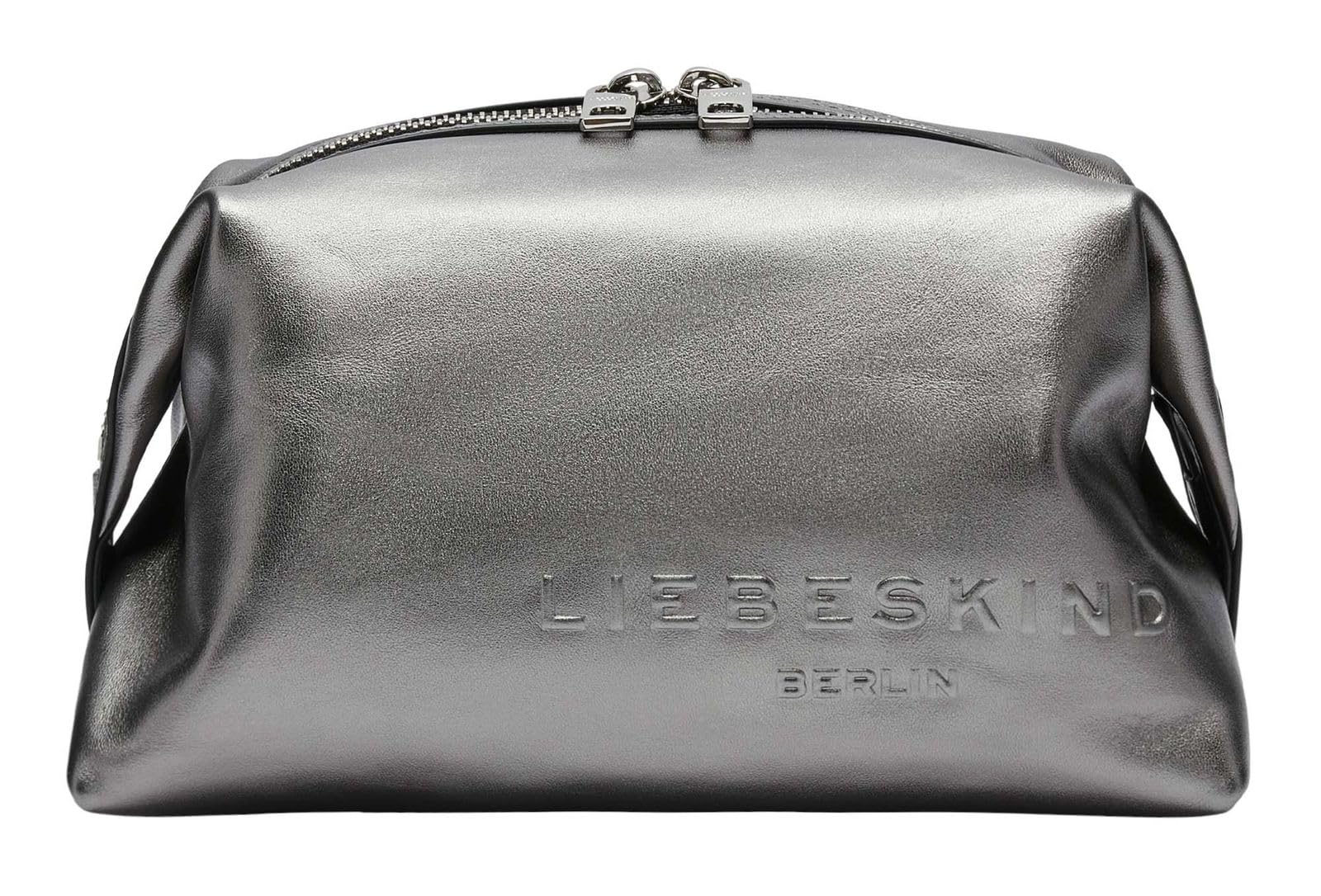 LIEBESKIND BERLIN Utensilientasche Kulturbeutel Elvira Silver Stone Pouchette Beauty Silver Stone grau