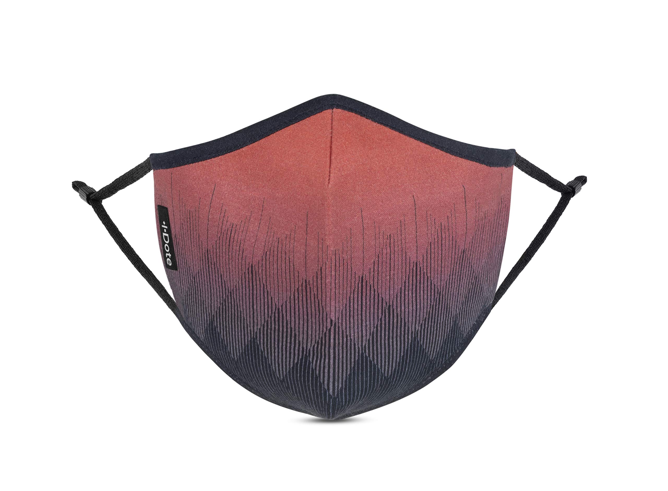 I Dote Cotton Reusable Face Mask with Ear Loops (Beige, without Valve) for Unisex