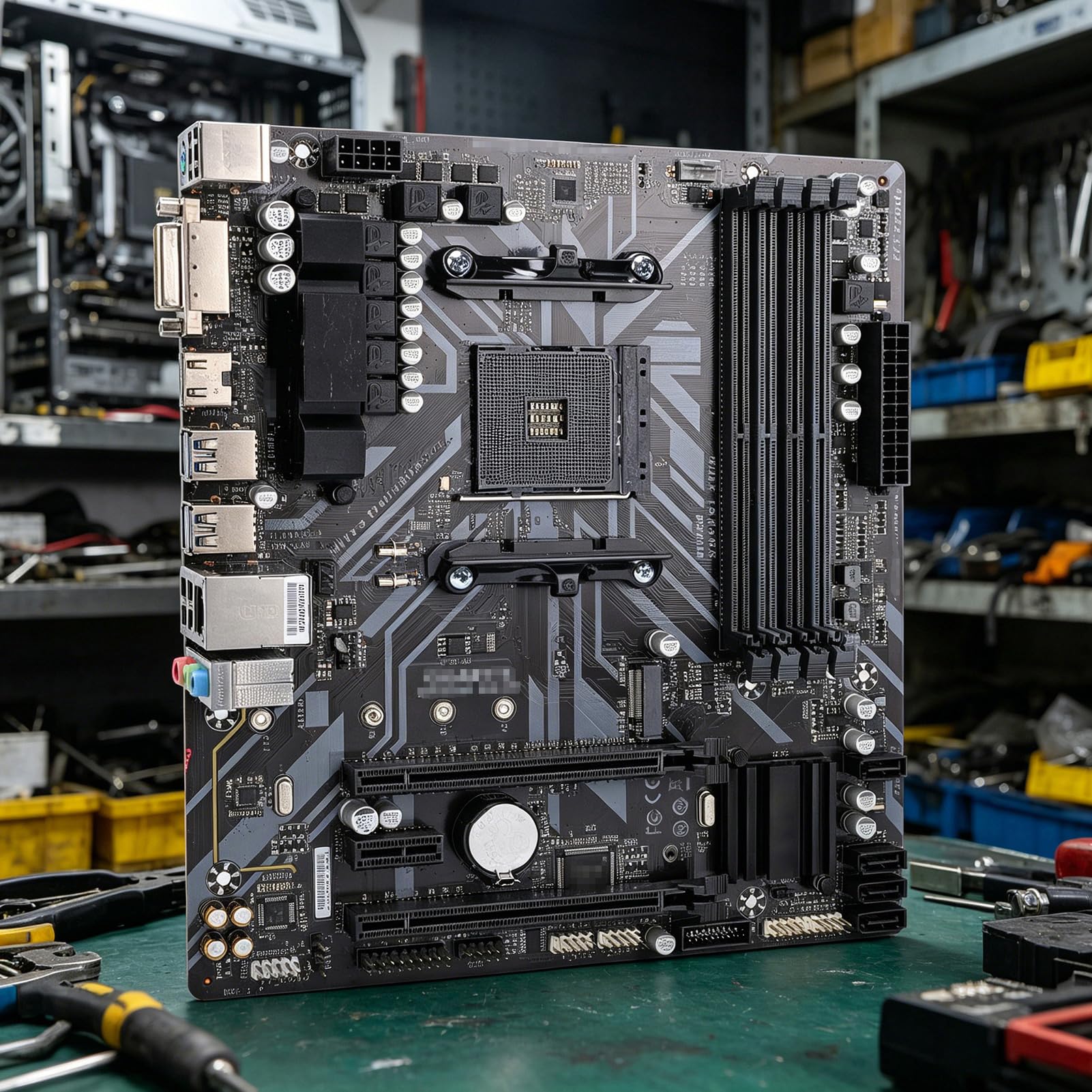 Płyta Główna B450M DS3H, Gniazdo AM4 Obsługuje Ryzen 1. 2. 3. 4. 5. Generacji R3 R5 R7 R9, z wbudowaną baterią DDR4 M2 NVMe, dla Majsterkowiczów