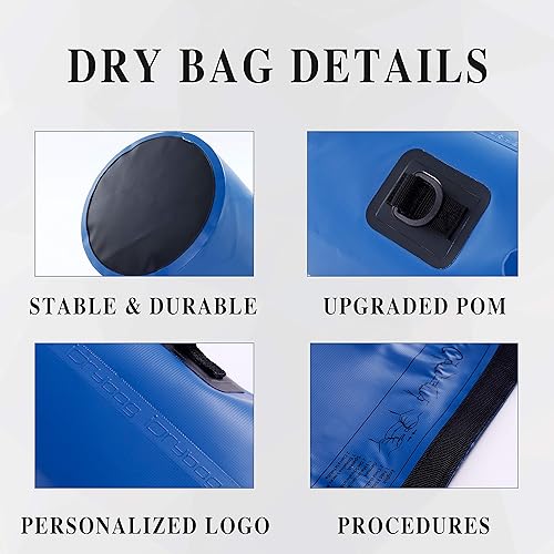 Miniatura 2 de IDRYBAG Bolsas secas para kayak impermeables 2L5L10L15L20L, pequeña bolsa seca impermeable flotante, bolsa impermeable para viajes de paddleboarding