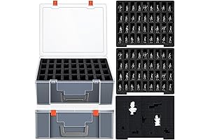 2 Pcs Sturdy Figurine Miniature Carrying Case