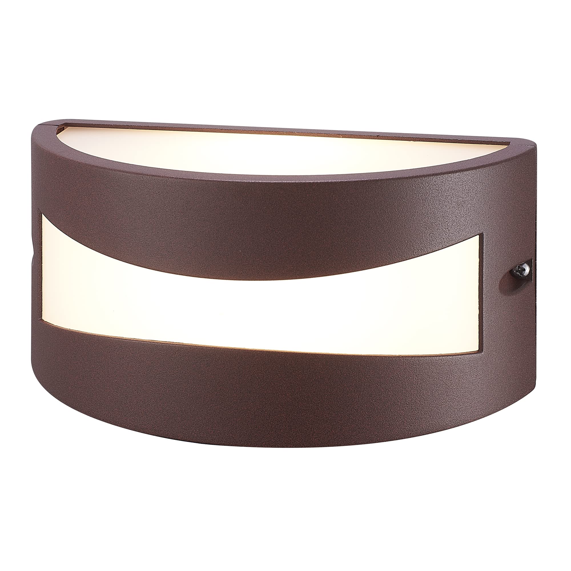 Wonderlamp Marrón Óxido - Aplique De Pared Para Exterior Impermeable, Para Jardín, Terraza, Garaje, Color Bombilla E27