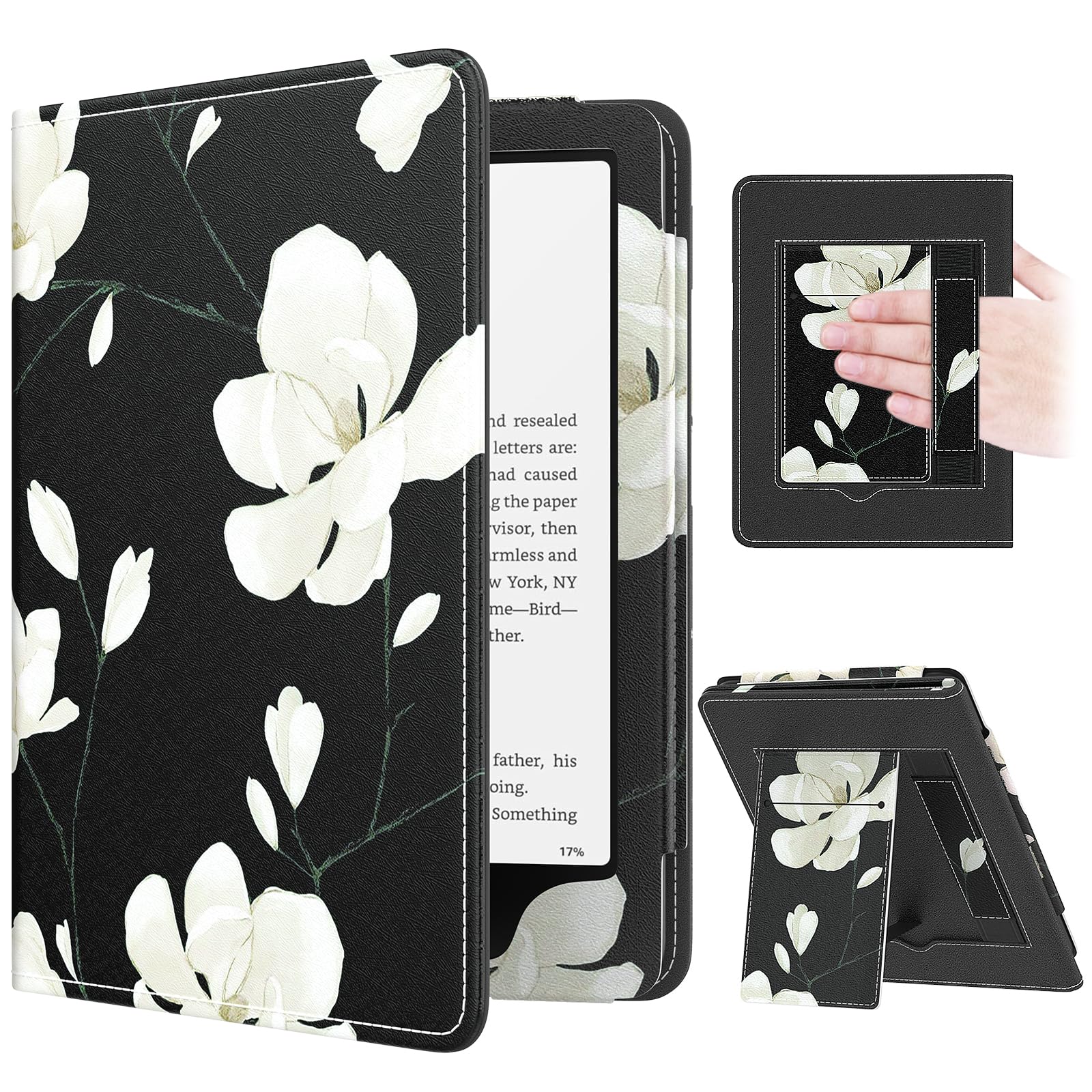 MoKo Case for 7"/6.8" eBook Reader(12th/11th Gen 2024/2021), Magnolia