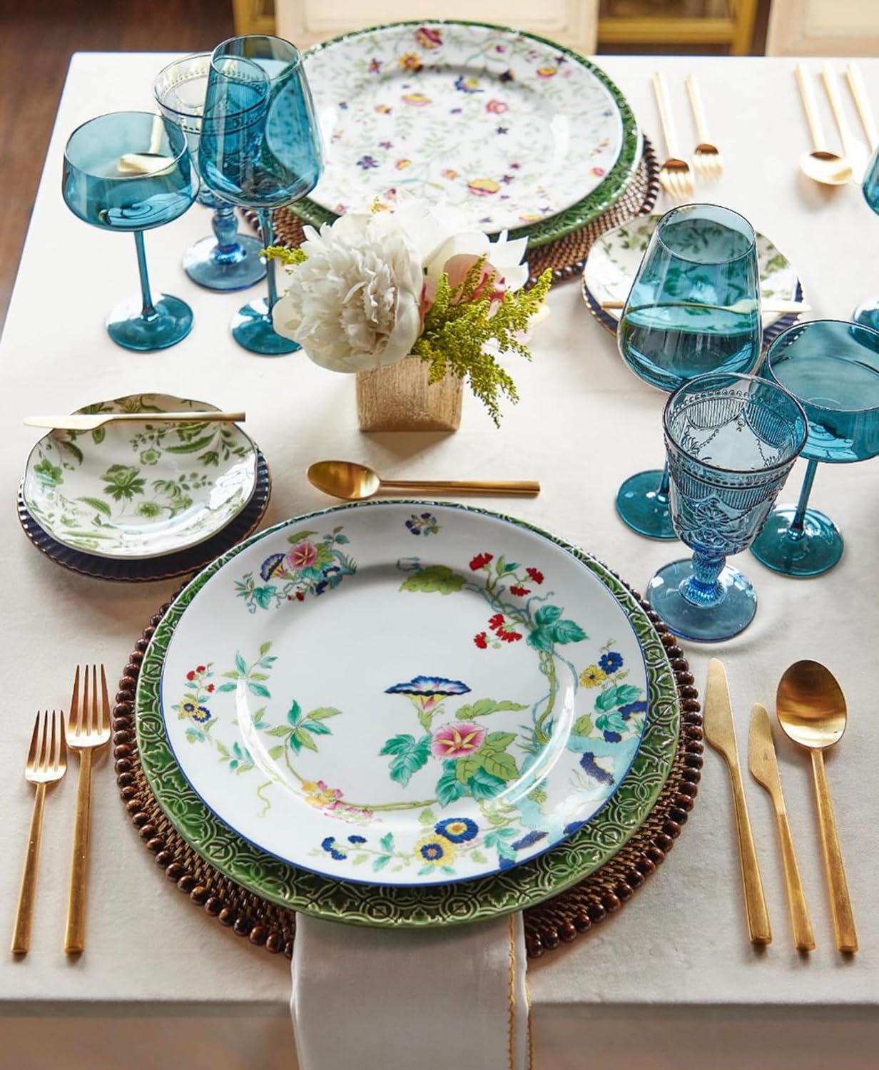 Saludi Original Midnight Blue Wine Glasses, 16.5oz (Set of 6) Stemmed Single Color Blue Glass - Great for All Wine Types and Occasions or Gifts - Luxury, Durable, Hand-Blown - Image 3