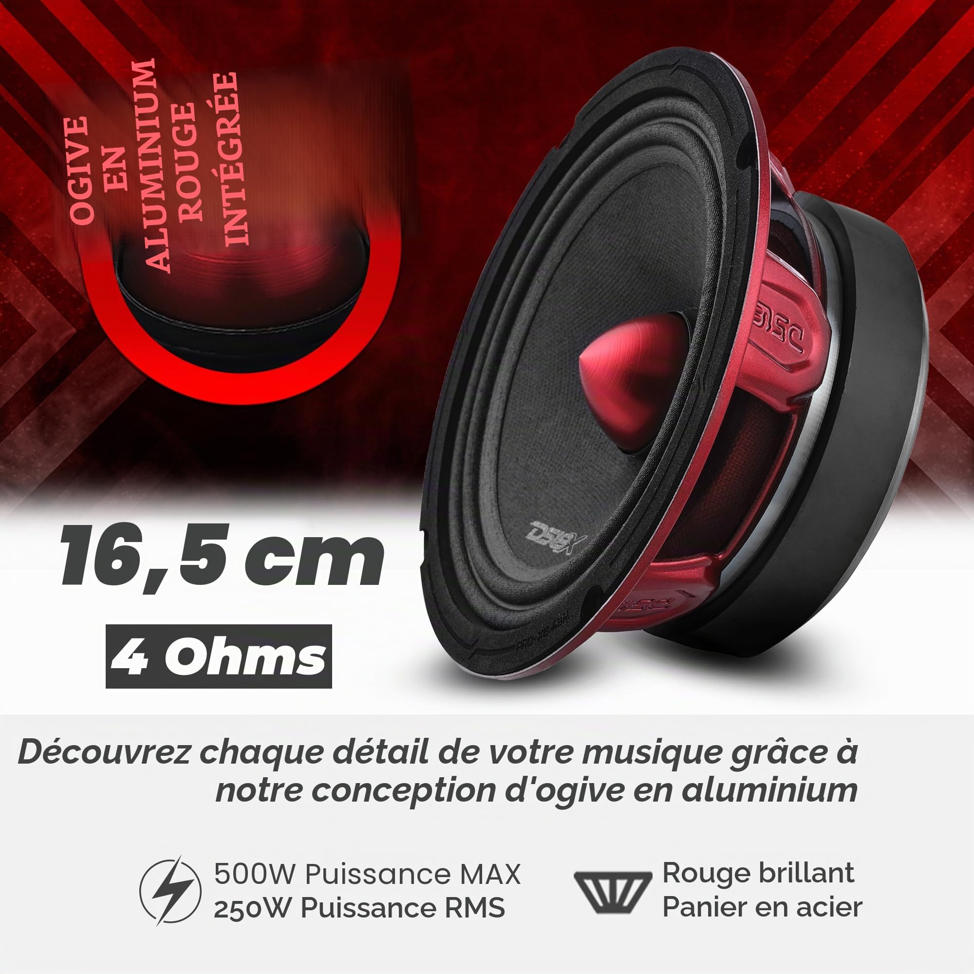 DS18 500W 8Ohm 6" BM Pro Audio DJ PA Home Mid Range Enceinte