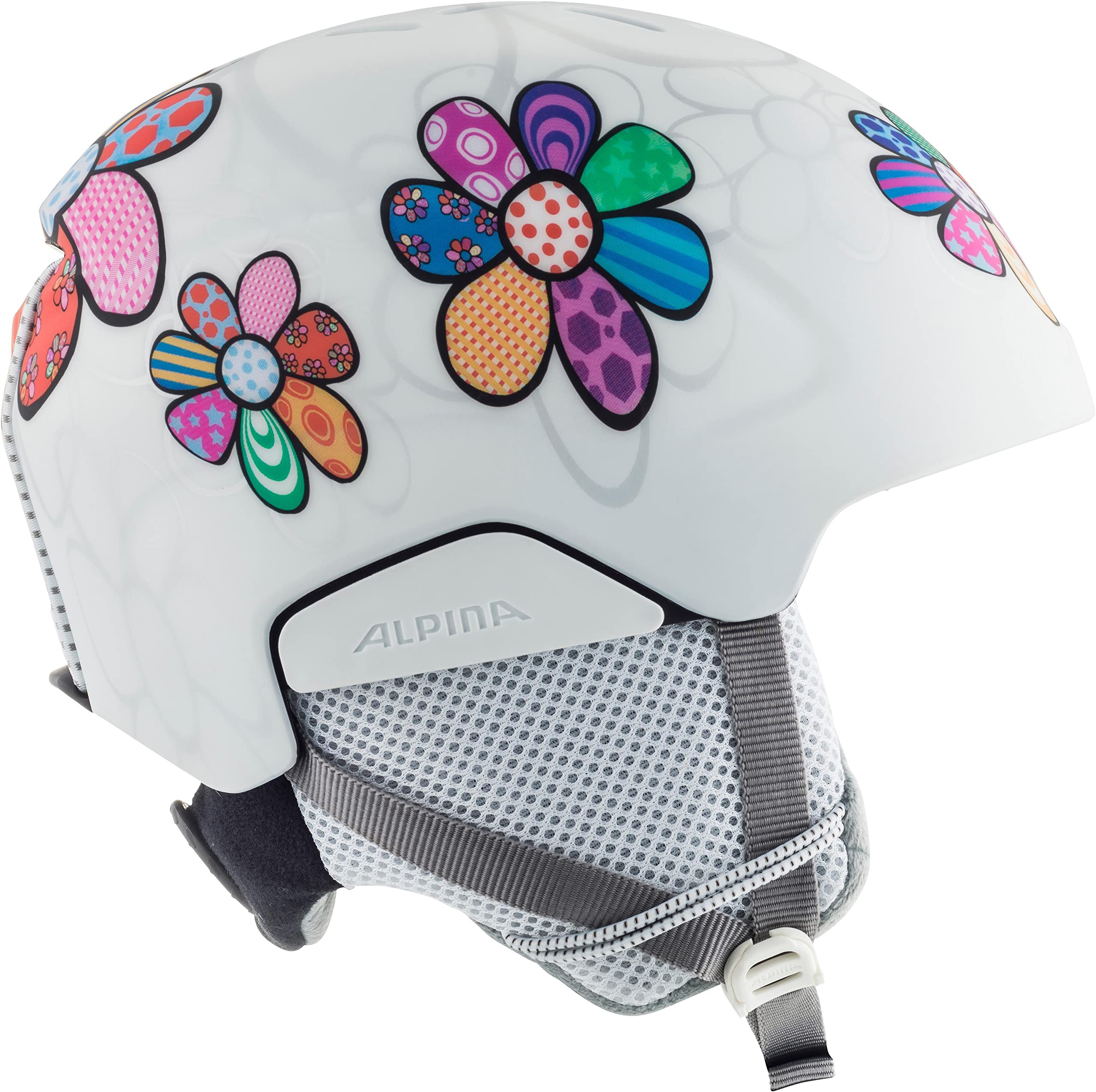 ALPINA Unisexe - Enfants, PIZI Casque de Ski, Patchwork-Flower Matt, 46-51 cm