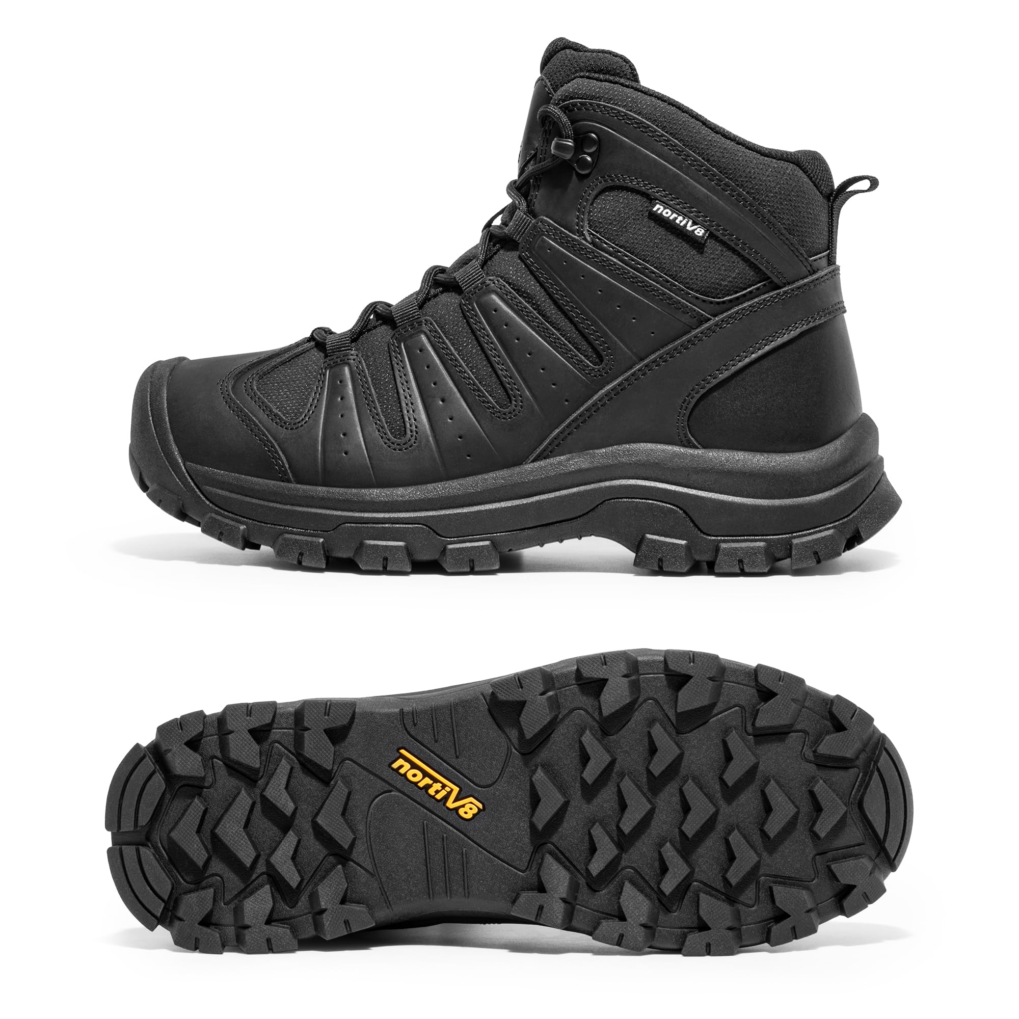 NORTIV 8 Botas de Montaña Hombre Impermeables Botas Ligero Trekking Botas Senderismo al Aire Libre Antideslizantes