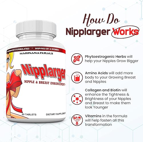 Miniatura 3 de Agrandamiento de pezones NIPPLARGER, ampliación de senos, estiramiento de la piel: disfrute de pezones y senos más grandes, más llenos y firmes. 60