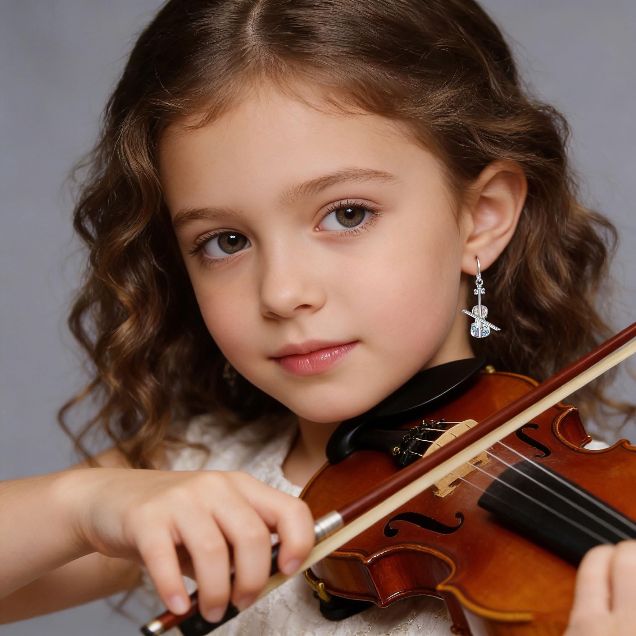 Guitar/Violin/Music Note/Piano Earrings Jewelry,Concert Musicals Gifts for Musical Theatre Lovers,Music Themed Gifts for Valentine's Day Christmas