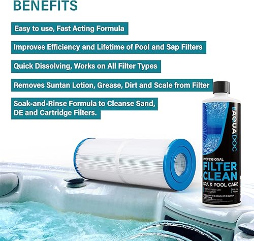 Miniatura 2 de Limpiador de filtro de bañera de hidromasaje Remojo, limpiador de filtros de piscina y limpiador de cartuchos de piscina - Limpiador de filtros de